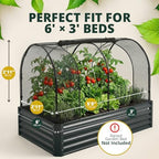 raised garden bed cover 6x3, crop cage for on a desk or shelf