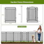 heavy duty garden fence animal barrier, 40" h on a desk or shelf