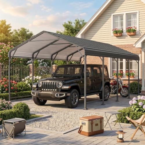 wisteria lane 12 x 20 ft metal carport, view 9