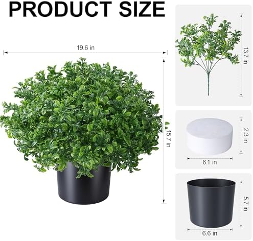 fake potted plants artificial plants for outdoors decor shown in use
