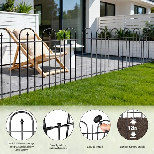 garden fence animal barrier - 10 panels, 24, close-up detail