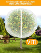 viti fruit tree netting for cicadas - with, front angle view