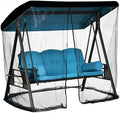 6.7x6.7x4.1ft outdoor mosquito netting for swing/patio, three-person large, main product view