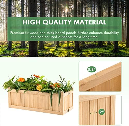 s afstar outdoor wooden planter box, folding raised on a desk or shelf