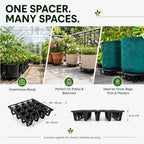 plant riser – pot spacer for grow bags, package contents