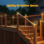 jofios solar post cap lights outdoor 12pack, waterproof, package contents