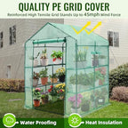 greengro greenhouse, 57 × 57 × 76" portable showing dimensions
