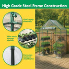 miracle-gro walk-in greenhouse, removable shelves, clear, 4'8"x29"x6'5, package contents