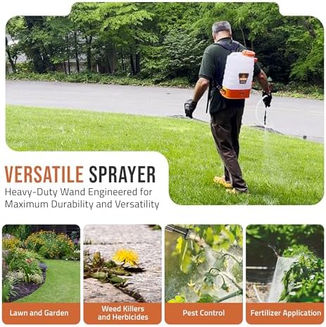 petratools hd3000 3 gallon battery powered backpack sprayer, side view