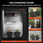 spider farmer dwc hydroponics growing system kit 2, front angle view