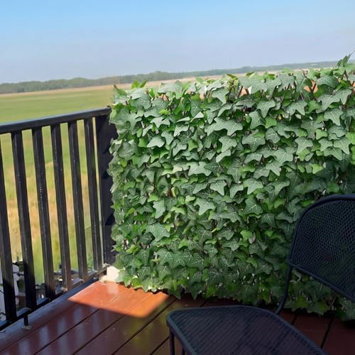 vevor expandable fence privacy screen, 25 x 126, front angle view