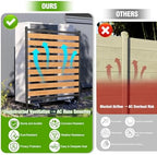 metal air conditioner fence 1 panels - 40.27", close-up detail