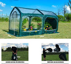 porayhut pop up greenhouse cover flower house mini, side view