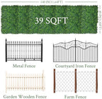 artificial ivy privacy fence screen, 40"x140" (39 sqft) shown in use