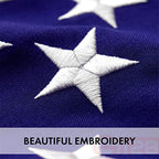 g128 american usa flag | 6x10 ft |, close-up detail
