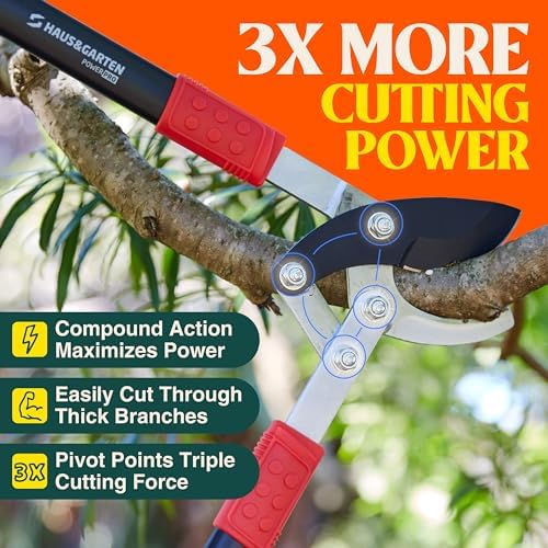 haus & garten powerpro compound action 29" bypass shown in use