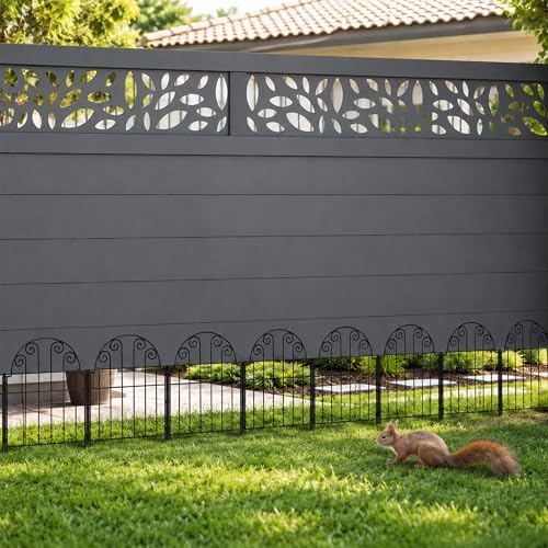 garden fence 20 panels, 17 in h above shown in use