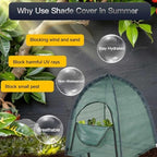 pop up plant sunshade cloth,plant sun shade net, front angle view