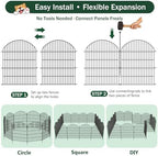 no dig garden fence panels, dog fence outdoor showing dimensions