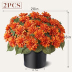 2 set fall artificial dahlia topiary ball trees, package contents
