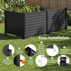 giantex no-dig air conditioner fence, 3 panels, 48''w, package contents