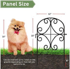 shoplala garden fence border animal barrier (10 panels), close-up detail