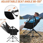 timber ridge hammock camping chair, portable oversized swinging, side view