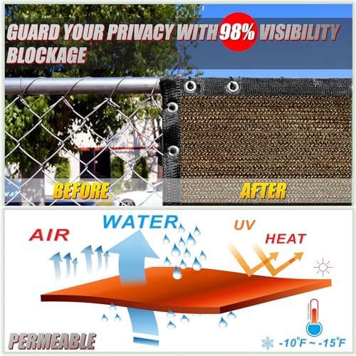 colourtree plus fence privacy screen, commercial grade 220 shown in use