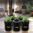 vevor 5 buckets dwc hydroponic system, 5 gallon, view 9