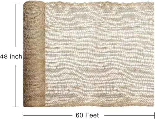 agfabric natural jute erosion control netting 4x60ft, 11.8oz shown in use