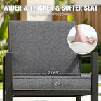 outdoor bar stools set of 2, 27" metal showing dimensions