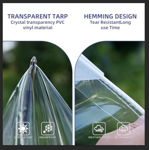 clear tarp 14mil heavy duty clear vinyl plastic, package contents
