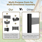 mupater 49'' h×78'' w outdoor fence privacy screen, view 9
