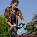 fusion drill-powered cultivator, compatible with most cordless drills, close-up detail