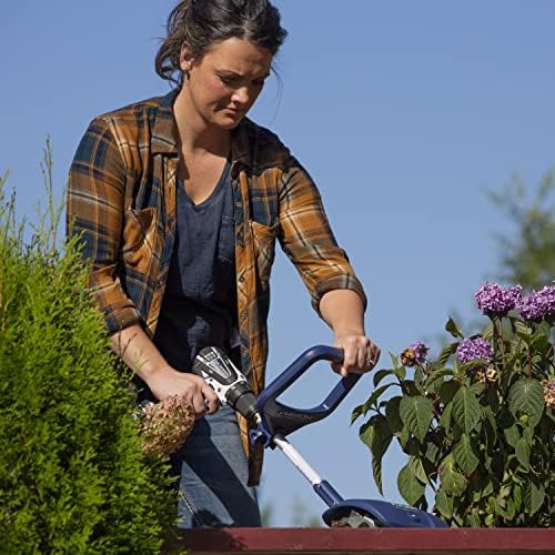 fusion drill-powered cultivator, compatible with most cordless drills, close-up detail