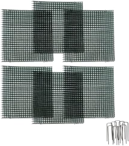 6 new small wire plant protectors, 12" square, front angle view