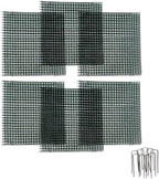 6 new small wire plant protectors, 12" square, front angle view