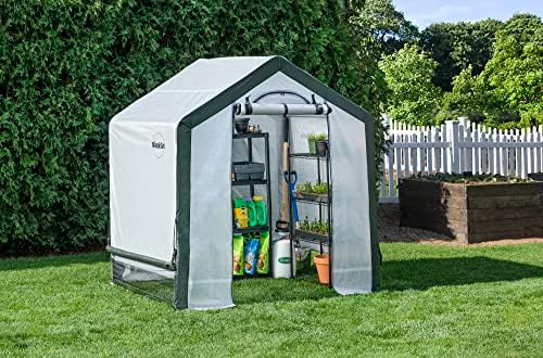 miracle-gro walk-in all-season greenhouse, chalk, 6 x 4, view 23