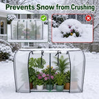 portable mini greenhouse, 55x32x28 inches pe cover with on a desk or shelf