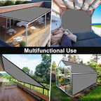 artpuch pergola shade cover with grommets 8x10 ft, front angle view