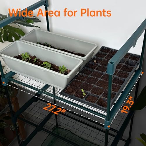 bstrip 4-tier indoor greenhouse with grow lights, seed, package contents