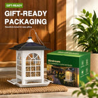 birdream 2 pack solar bird feeders for outdoors, package contents