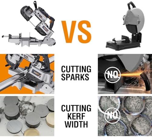 maxxt band saw with lightweight aluminum base, 10, close-up detail