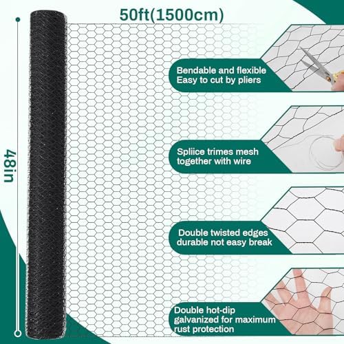 glikceil 48 in x 100 ft chicken wire shown in use