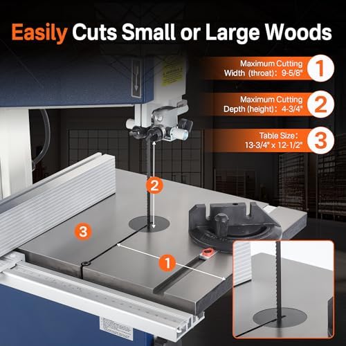 band saw, 10-inch bandsaw for woodworking, 1515 &, package contents