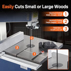 band saw, 10-inch bandsaw for woodworking, 1515 &, package contents