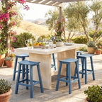 stoog all-weather bar stools set of 4, 28", front angle view