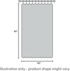 H.VERSAILTEX Primitive Linen Curtains 100% Blackout Curtain Drapes Burlap Fabric Curtains with White Thermal Insulated Liner, Grommet Top Drapes Living Room/Bedroom (2 Panels, 42 x 45 Inch, Ivory)