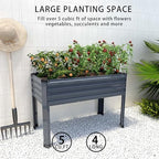 diiyiv 2pcs galvanized raised garden bed with legs,2pcs showing dimensions