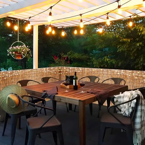 natural reed fencing rolls: privacy bamboo fence 3/4/5/6ft on a desk or shelf